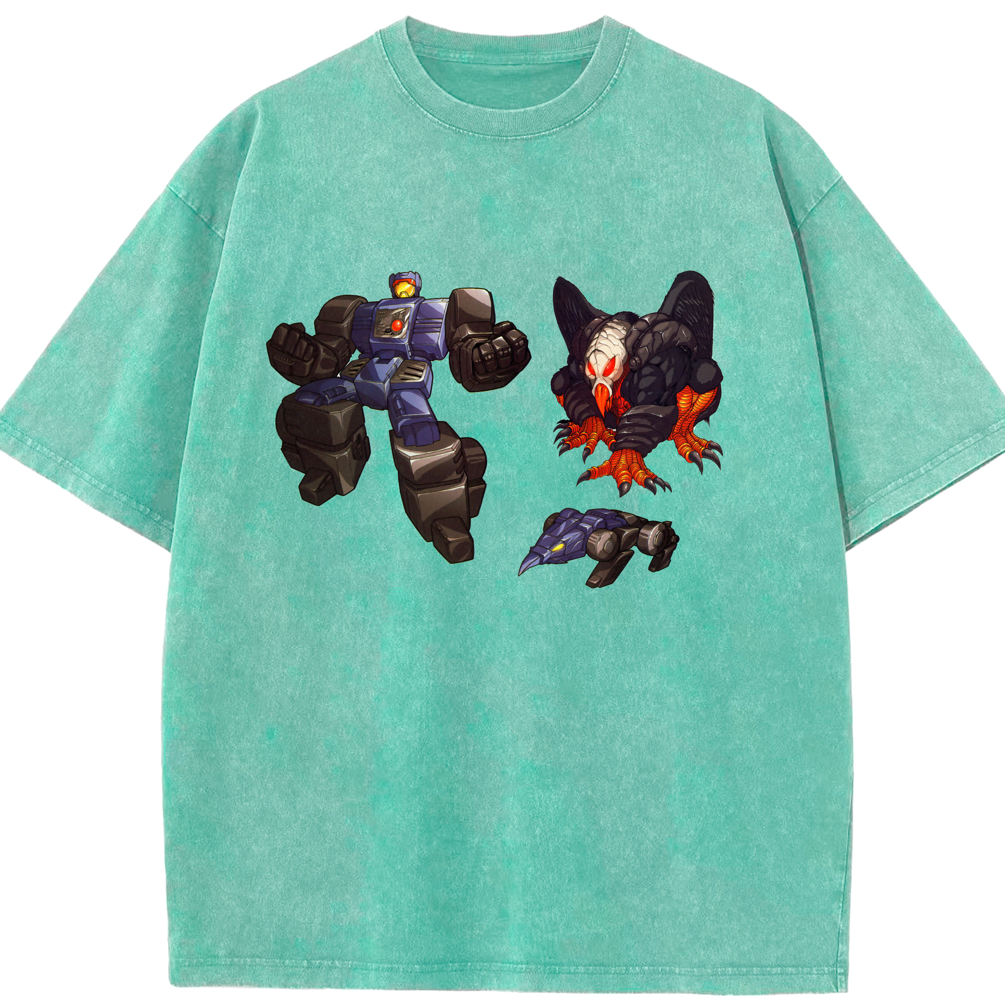 （画像用）  綿100% ヴィンテージ風 半袖Tシャツ（フロントプリント）